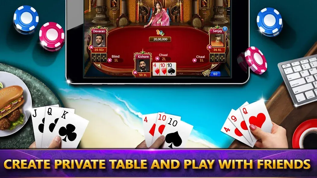 Ultimate Teen Patti (3 Patti] [MOD: безлимитные фишки и бонусы] Screenshot 4