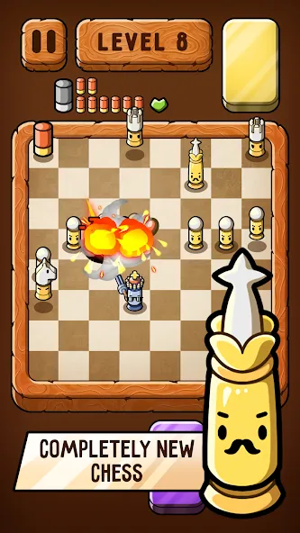 Bullet Chess: Board Shootout [MOD: безлимитные деньги и патроны] Screenshot 3