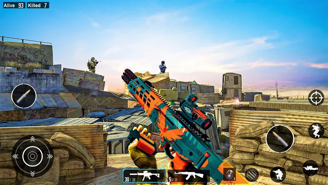 Commando Gun Shooting Games [MOD: безлимитные патроны и здоровье] Screenshot 4
