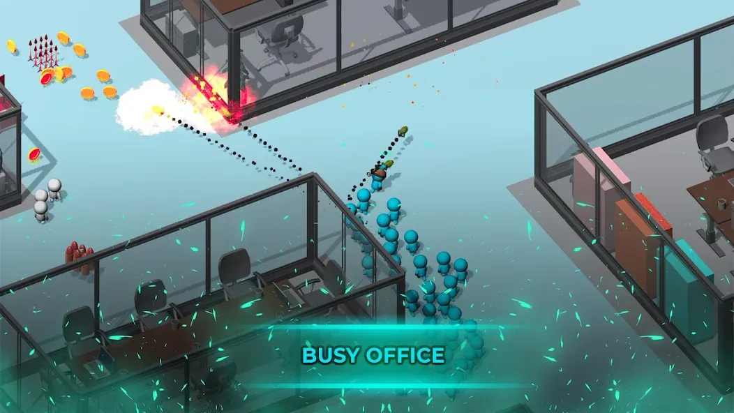 Crowd War - Action Game [MOD: безлимитные монеты и усиленная армия] Screenshot 1