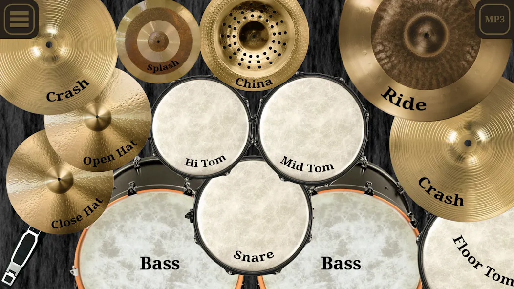 Drum kit (Drums] free [MOD: реалистичные барабаны без рекламы] Screenshot 1
