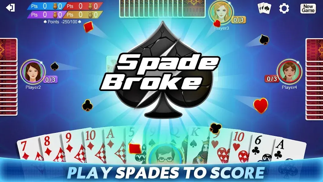Spades [MOD: безлимитные монеты и подсказки] Screenshot 3