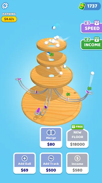 Spinning Balls [MOD: без рекламы и бесконечные жизни] Screenshot 3