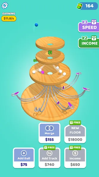 Spinning Balls [MOD: без рекламы и бесконечные жизни] Screenshot 4