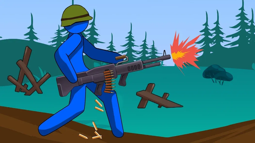 Stickman History Battle [MOD: безлимитные ресурсы и мощная армия] Screenshot 2