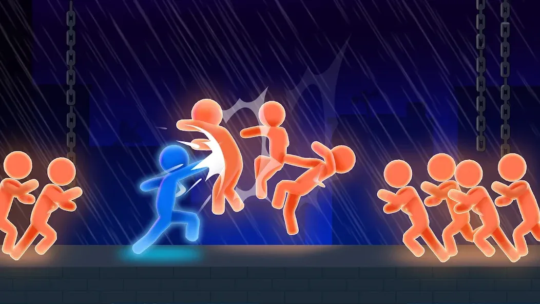 Stick Fighter: Battle Stickman [MOD: безлимитные деньги и усиленный урон] Screenshot 1