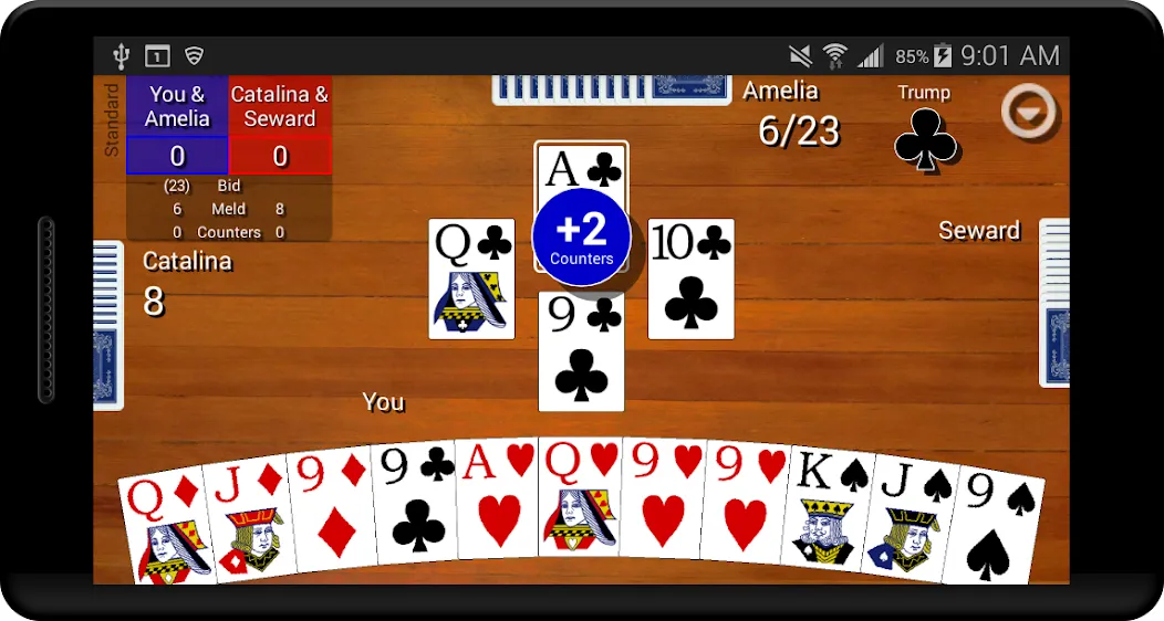 Pinochle Classic [MOD: классическая карточная игра без рекламы] Screenshot 1