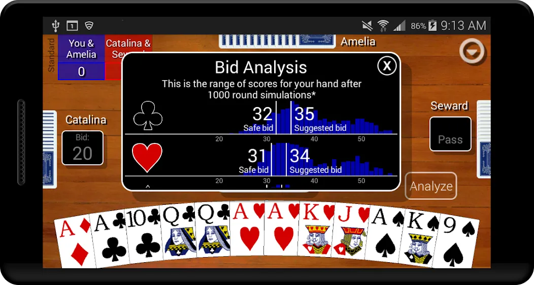 Pinochle Classic [MOD: классическая карточная игра без рекламы] Screenshot 3
