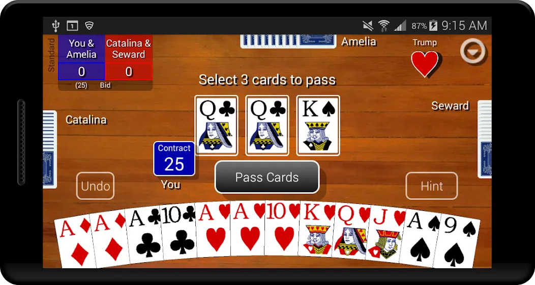 Pinochle Classic [MOD: классическая карточная игра без рекламы] Screenshot 5