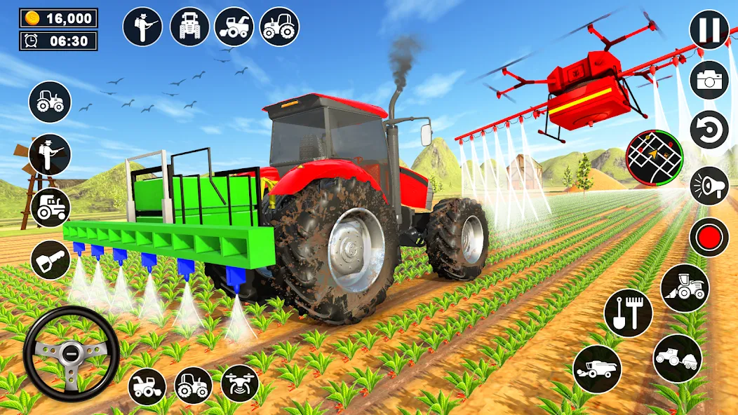 Real Tractor Driving Simulator [MOD: реалистичное управление трактором без рекламы] Screenshot 4