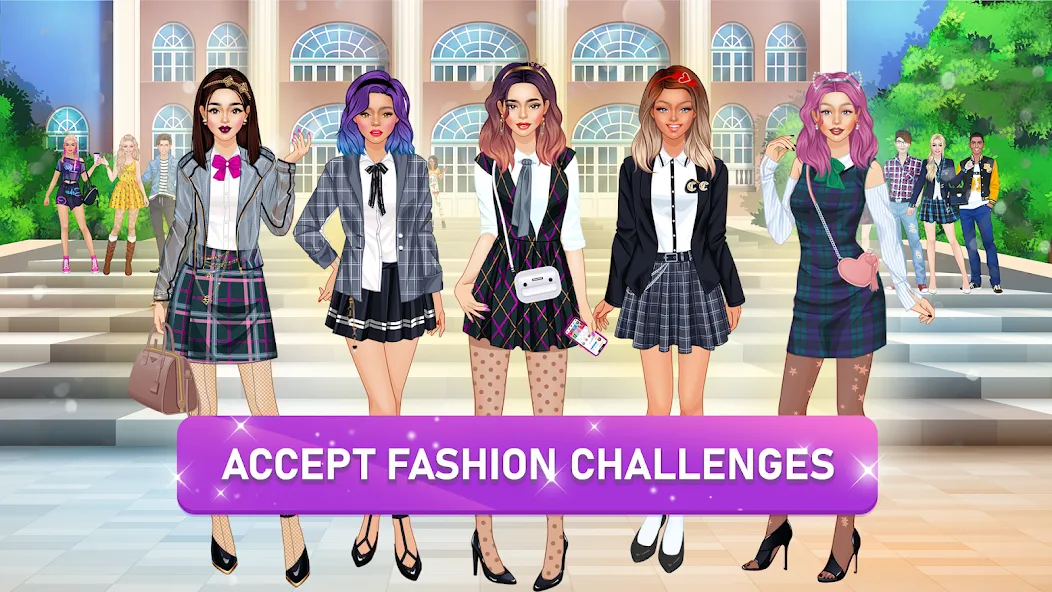 College Girls Team Makeover [MOD: безлимитные монеты и открыты все наряды] Screenshot 1