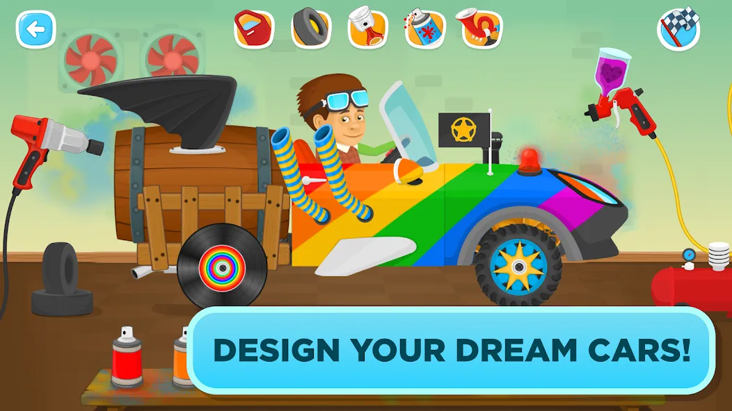 Garage Master - games for kids [MOD: все машины открыты и много денег] Screenshot 3