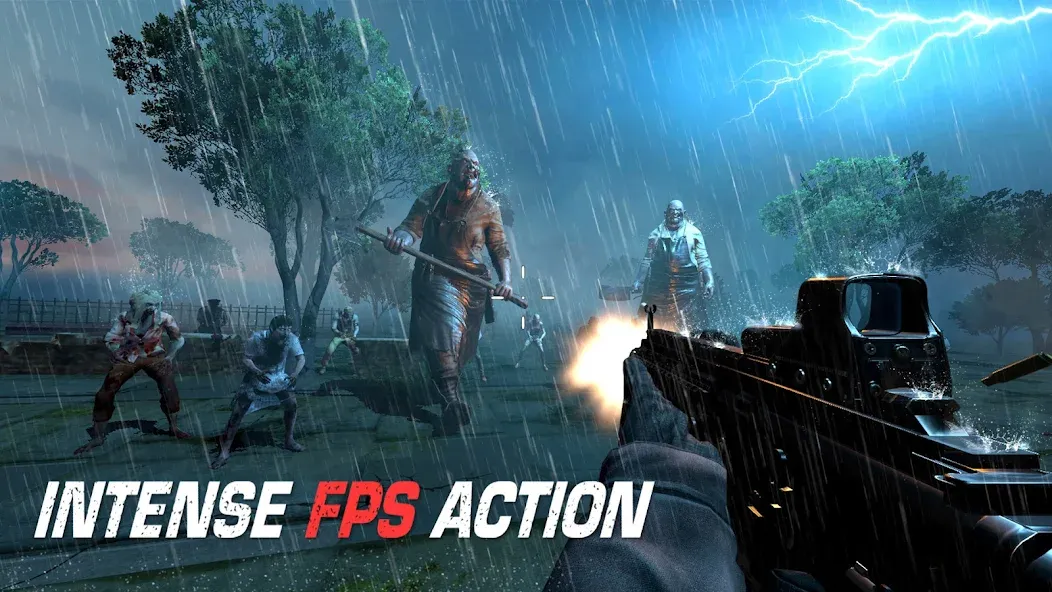 Zombie Hunter - Shooting Game [MOD: безлимитные патроны и улучшения] Screenshot 1