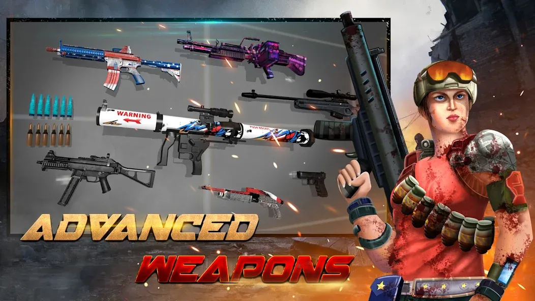 Zombie Hunter - Shooting Game [MOD: безлимитные патроны и улучшения] Screenshot 3