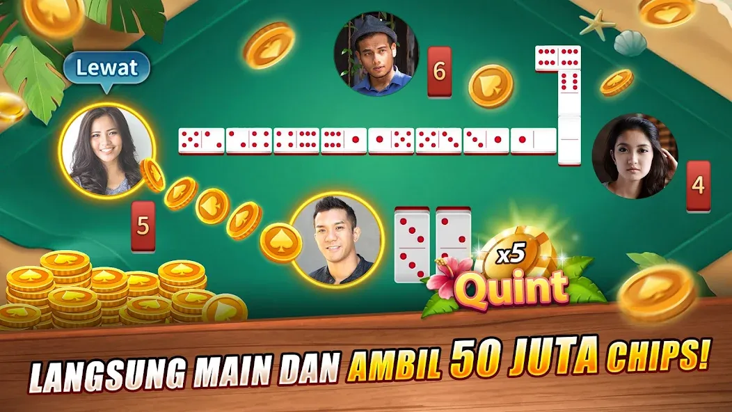 LUXY Domino Gaple QiuQiu Poker [MOD: безлимитные монеты и все режимы] Screenshot 1