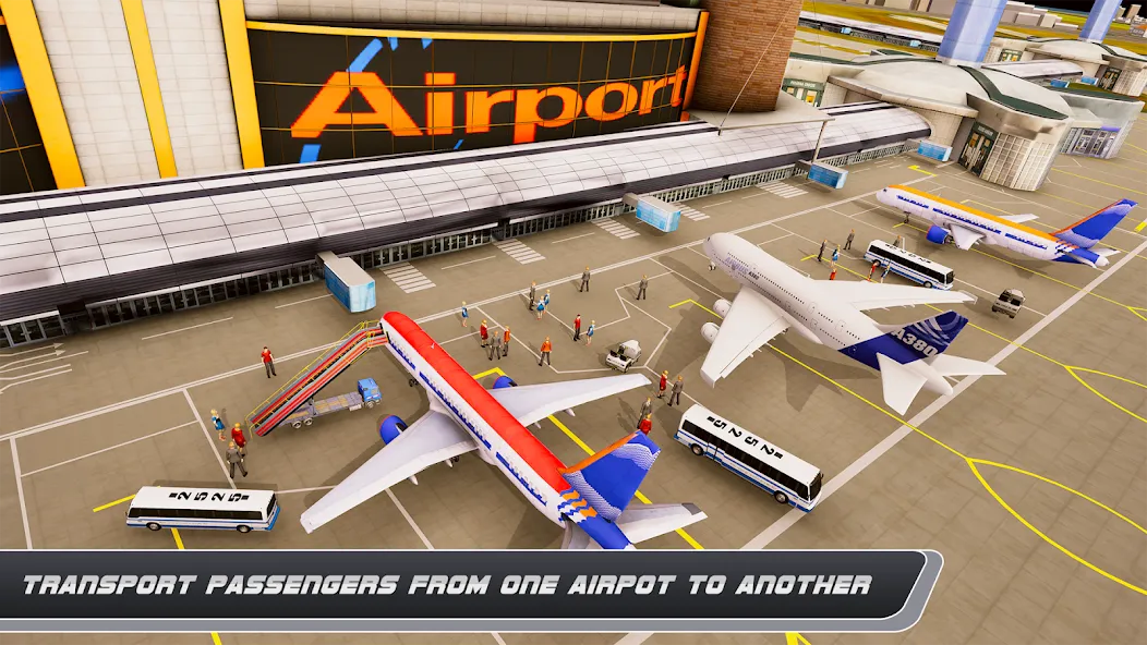 Airplane Simulator Plane Games [MOD: безлимитные деньги и топливо] Screenshot 5
