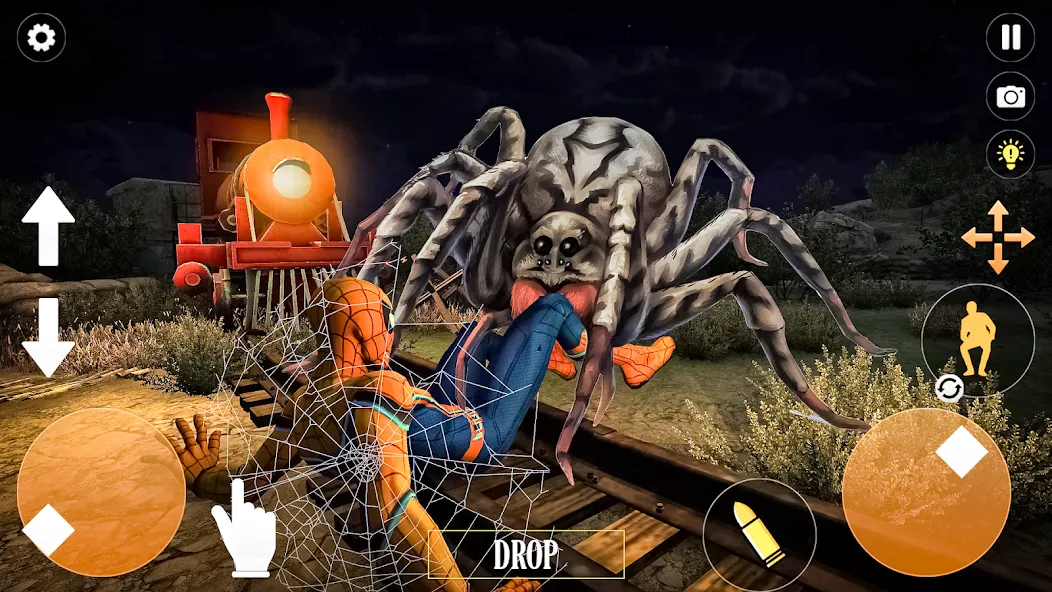 Horror Spider : Scary Train [MOD: безлимитные монеты и открыты все уровни] Screenshot 4