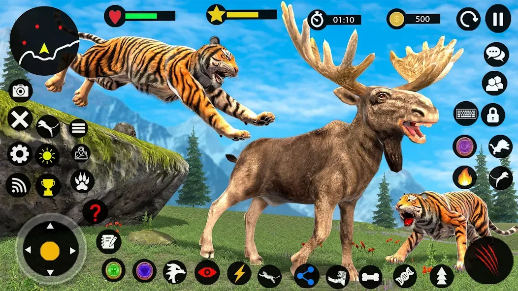 Tiger Games: Tiger Sim Offline [MOD: безлимитные деньги и энергия] Screenshot 2