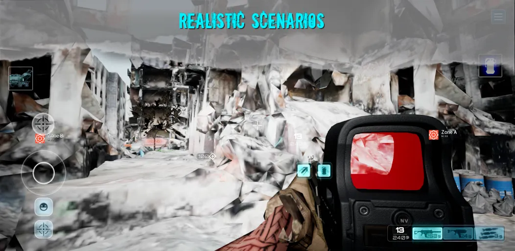 Shooter War WW3 CoopValor 2056 [MOD: безлимитные патроны и здоровье] Screenshot 2