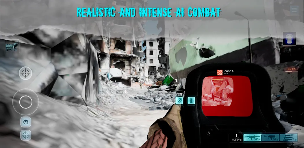 Shooter War WW3 CoopValor 2056 [MOD: безлимитные патроны и здоровье] Screenshot 3