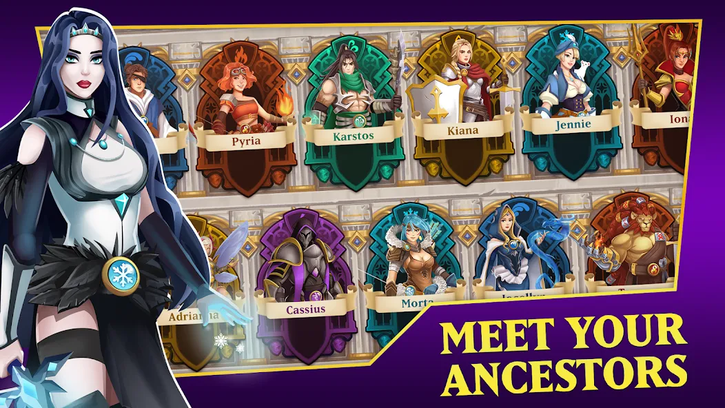 Hero Legacy: Adventure RPG [MOD: много золота и усиленные герои] Screenshot 3