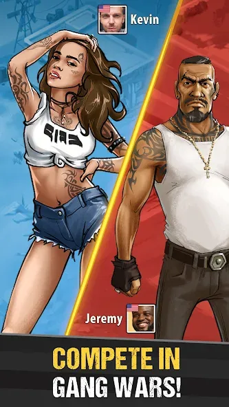 The Gang: Street Mafia Wars [MOD: безлимитные деньги и оружие] Screenshot 1