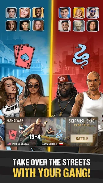 The Gang: Street Mafia Wars [MOD: безлимитные деньги и оружие] Screenshot 3