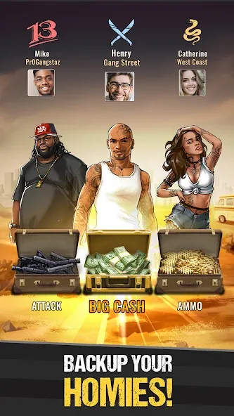The Gang: Street Mafia Wars [MOD: безлимитные деньги и оружие] Screenshot 5