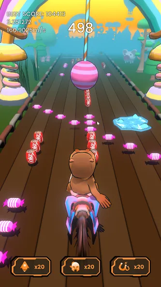 Hippo Dash [MOD: безлимитные жизни и ускорение скорости] Screenshot 2