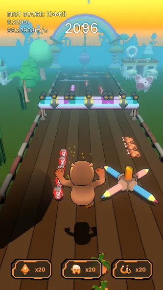 Hippo Dash [MOD: безлимитные жизни и ускорение скорости] Screenshot 3