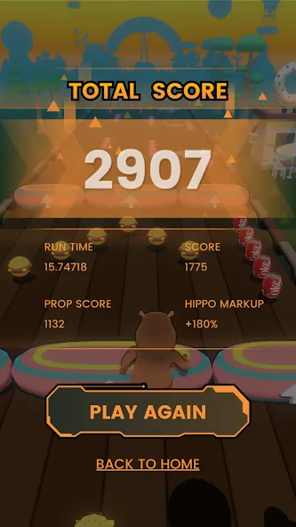 Hippo Dash [MOD: безлимитные жизни и ускорение скорости] Screenshot 4