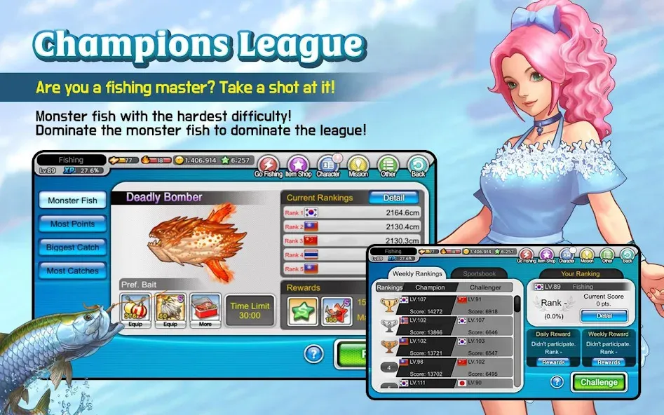 Fishing Superstars [MOD: много денег и редких рыб] Screenshot 4