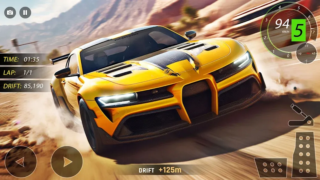 Highway Drifting Racing Games [MOD: безлимитные деньги и топливо] Screenshot 3