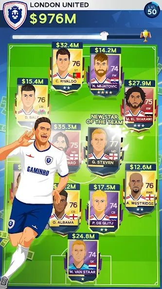 Idle Eleven - Soccer tycoon [MOD: безлимитные деньги и все команды] Screenshot 5