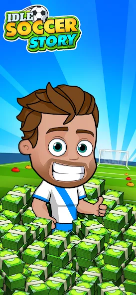 Idle Soccer Story - Tycoon RPG [MOD: безлимитные деньги и энергия] Screenshot 1