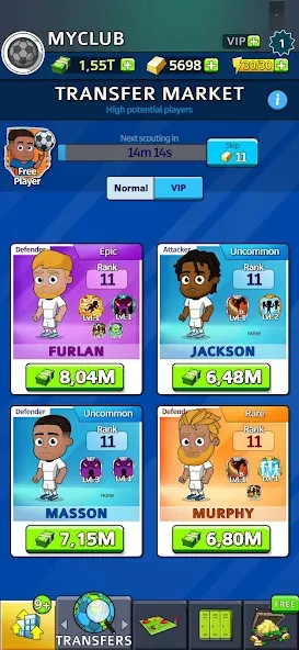 Idle Soccer Story - Tycoon RPG [MOD: безлимитные деньги и энергия] Screenshot 3