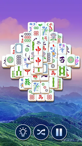 Mahjong Club - Solitaire Game [MOD: безлимитные подсказки и монеты] Screenshot 1