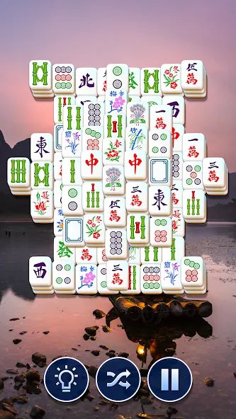 Mahjong Club - Solitaire Game [MOD: безлимитные подсказки и монеты] Screenshot 2