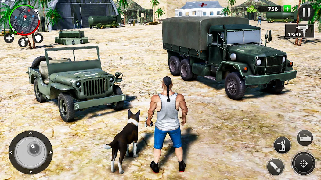Real Grand Gangster Crime City [MOD: безлимитные деньги и оружие] Screenshot 1
