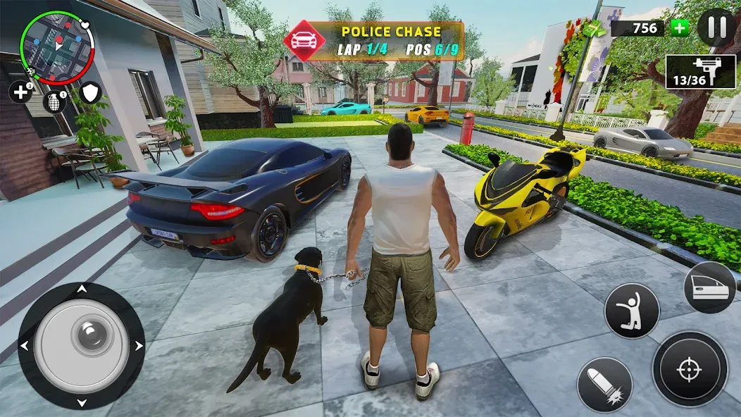Real Grand Gangster Crime City [MOD: безлимитные деньги и оружие] Screenshot 2