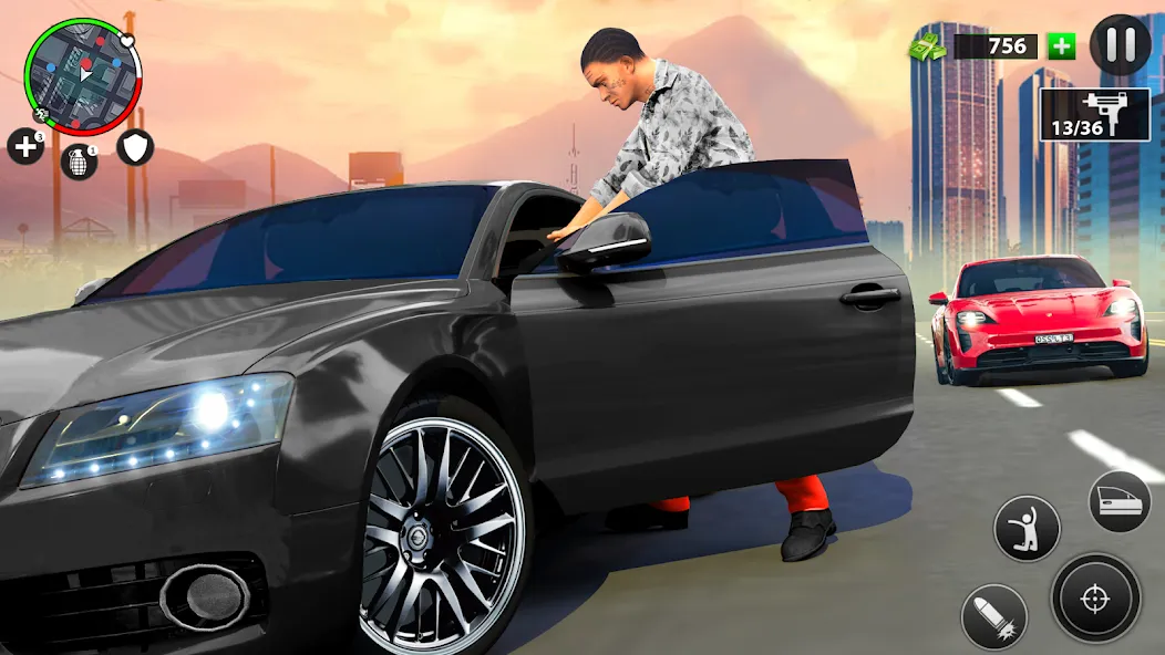 Real Grand Gangster Crime City [MOD: безлимитные деньги и оружие] Screenshot 3