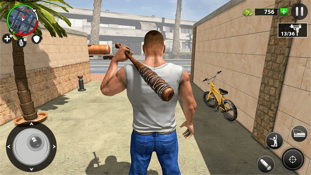 Real Grand Gangster Crime City [MOD: безлимитные деньги и оружие] Screenshot 4