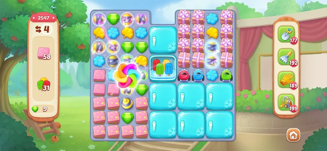 Garden Affairs: Design &amp; Match [MOD: безлимитные монеты и открыты уровни] Screenshot 4