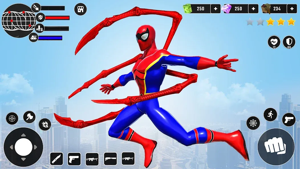 Miami Superhero: Spider Games [MOD: безлимитные деньги и суперспособности] Screenshot 1