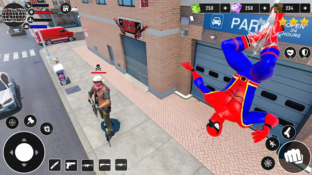 Miami Superhero: Spider Games [MOD: безлимитные деньги и суперспособности] Screenshot 3