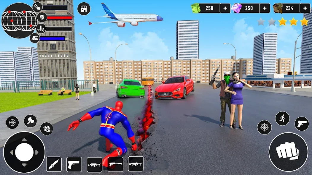 Miami Superhero: Spider Games [MOD: безлимитные деньги и суперспособности] Screenshot 4