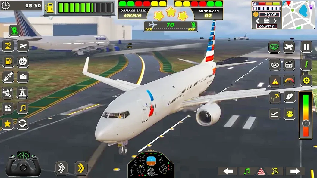 Real Flight Sim Airplane Games [MOD: безлимитные деньги и все самолеты открыты] Screenshot 1