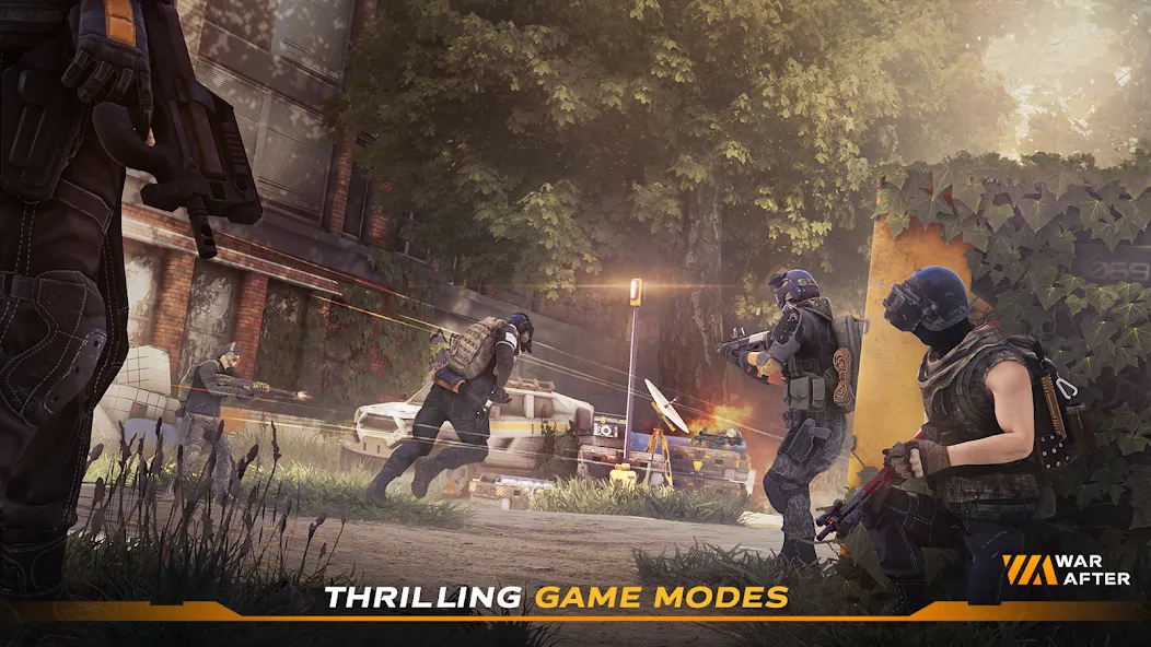 War After: PvP Shooter [MOD: безлимитные ресурсы и оружие] Screenshot 4