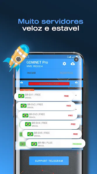 GDMNET Pro - Client VPN - SSH [MOD: разблокированы все премиум-функции] Screenshot 2