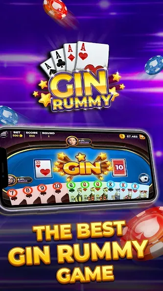 Gin Rummy - Card Game [MOD: безлимитные монеты и подсказки] Screenshot 5